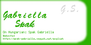 gabriella spak business card